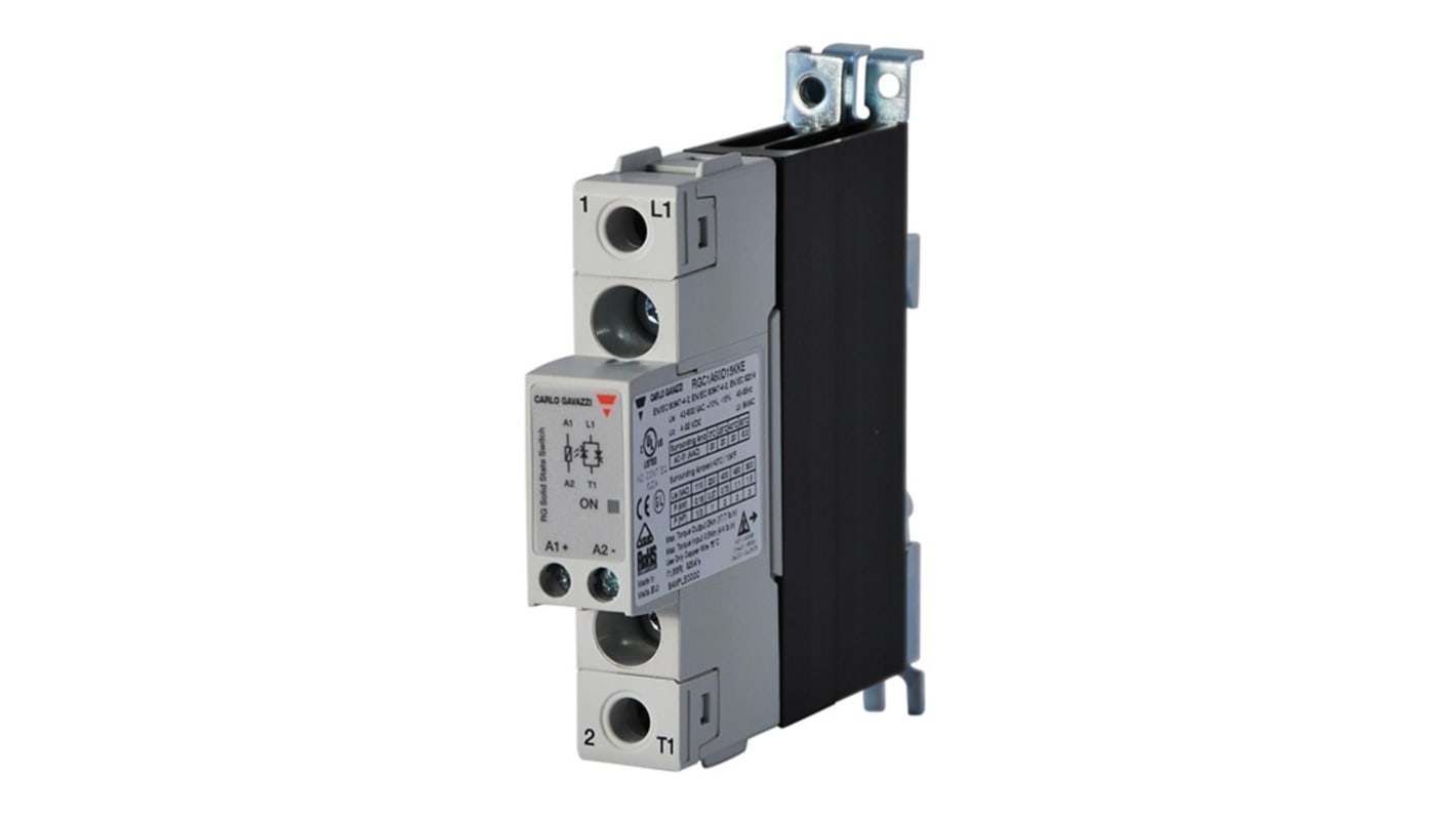 Carlo Gavazzi RGC1 Series Solid State Relay, 25 A Load, DIN Rail Mount, 264 V ac Load, 32 Vdc Control