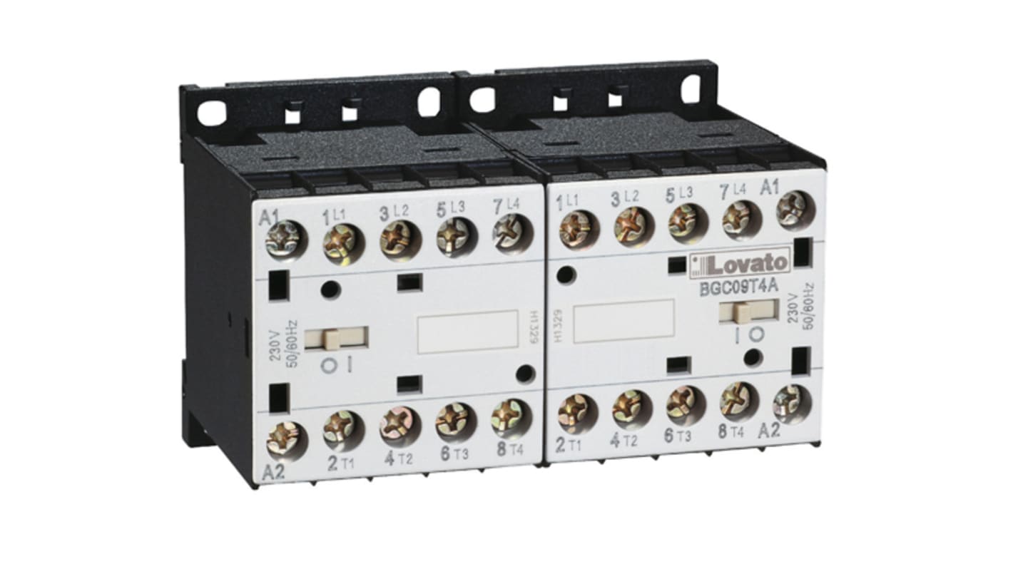 Lovato 11BG Series Contactor, 230 V ac Coil, 20 A, 440 V