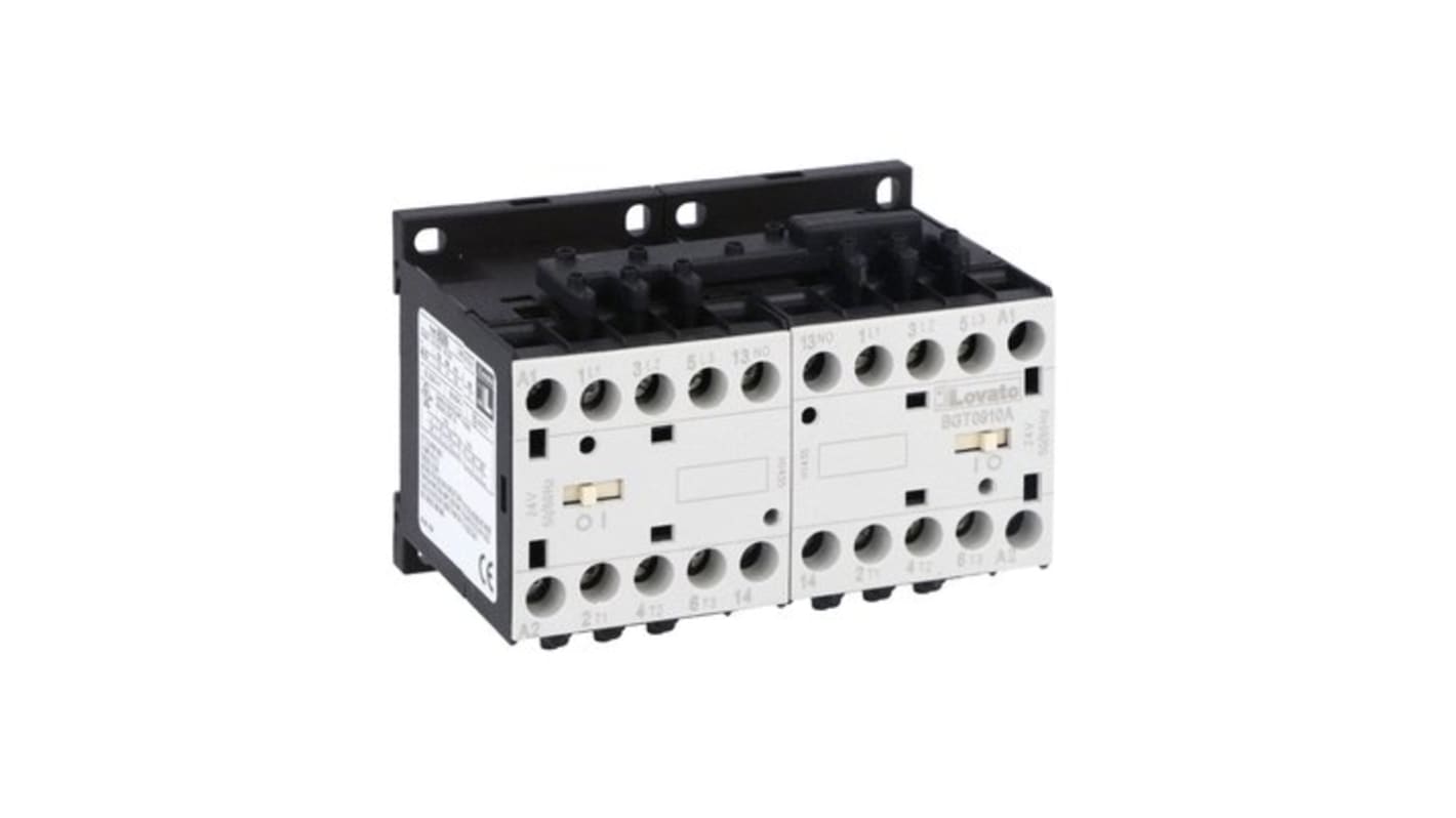 Lovato BG 11BG Reversing Contactor, 48 V ac Coil, 9 A, 4 kW, 1NO, 440 V