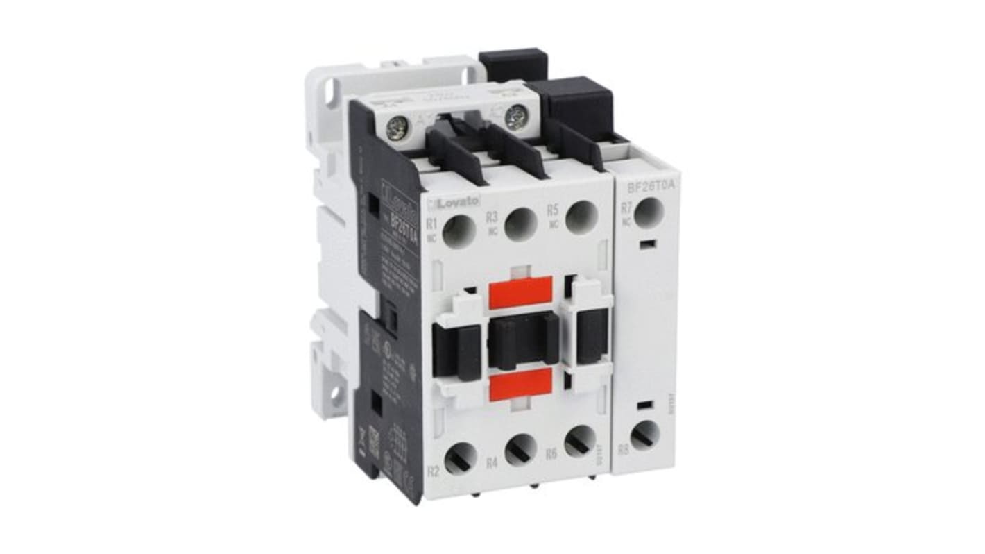 Lovato BF BF26 Contactor, 230 V ac Coil, 4-Pole, 45 A, 51 kW, 4NC, 690 V