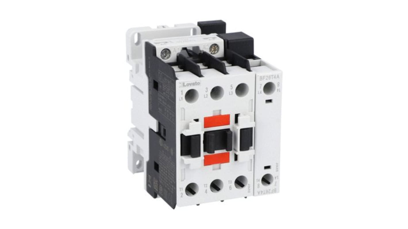 Lovato BF BF26 Contactor, 48 V ac Coil, 4-Pole, 45 A, 51 kW, 4 NO, 690 V