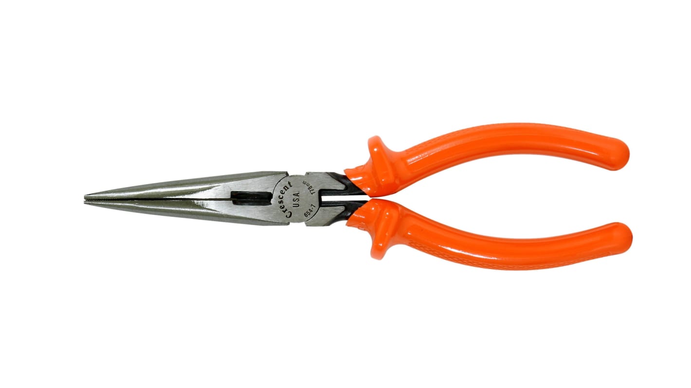 Crescent 6547HVN 4-Piece Long Nose Pliers, 200 mm Overall, Straight Tip, VDE/1000V, ESD