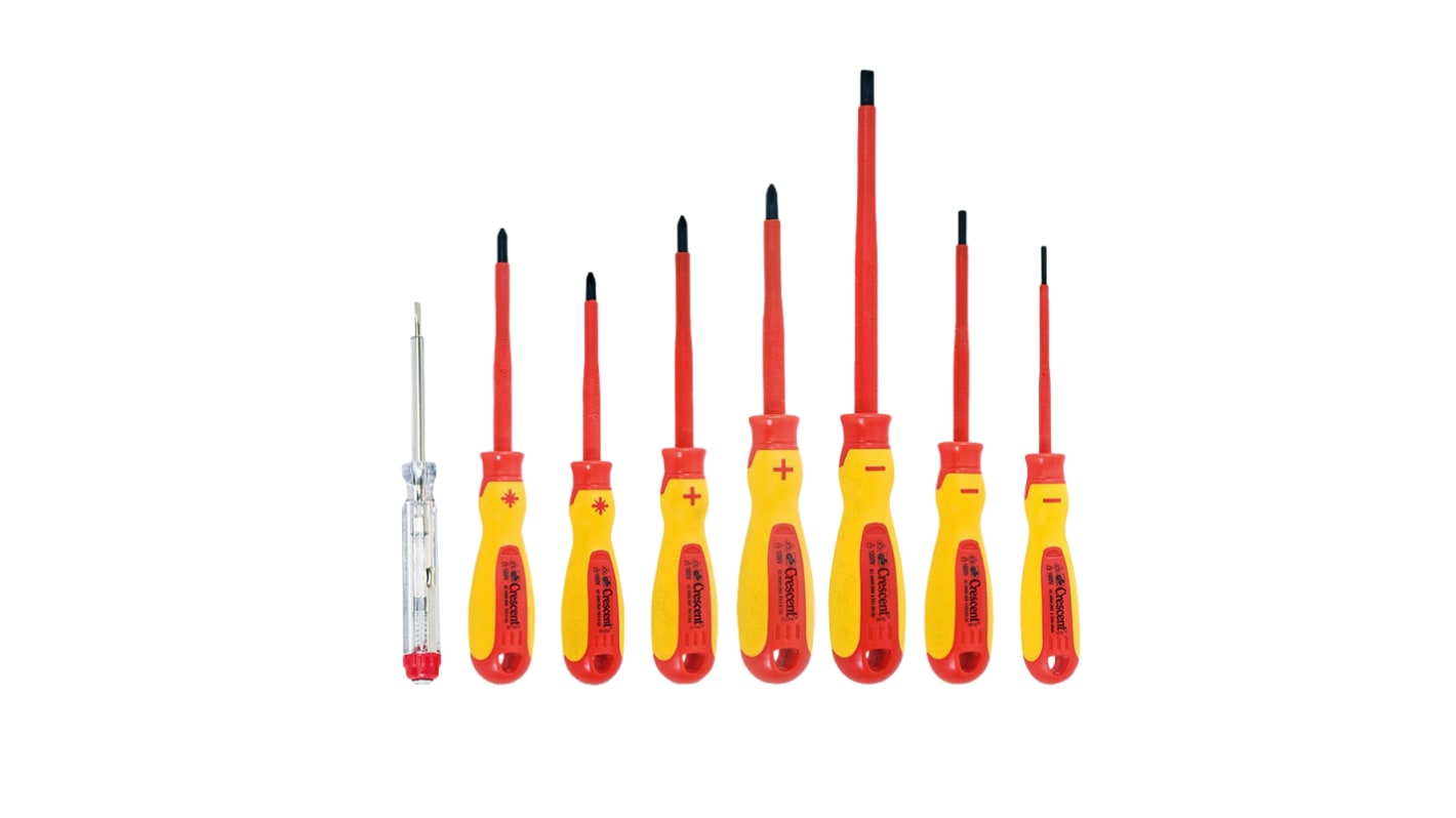 Crescent Phillips; Pozidriv; Slotted, 8-Piece, ESD-Safe