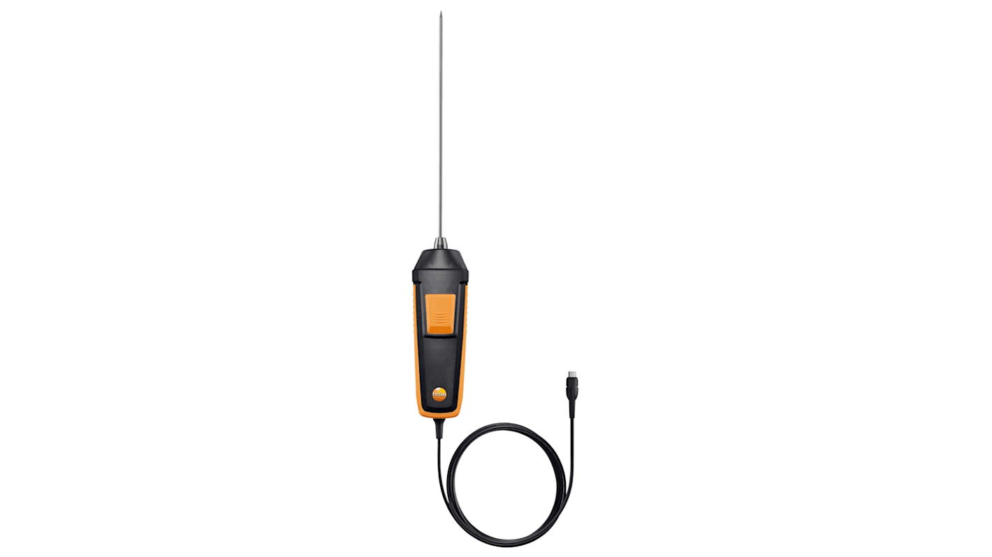 Testo Temperatursensor, PT100, Nadelspitz x 200mm PT100, max.Temp 400 °C