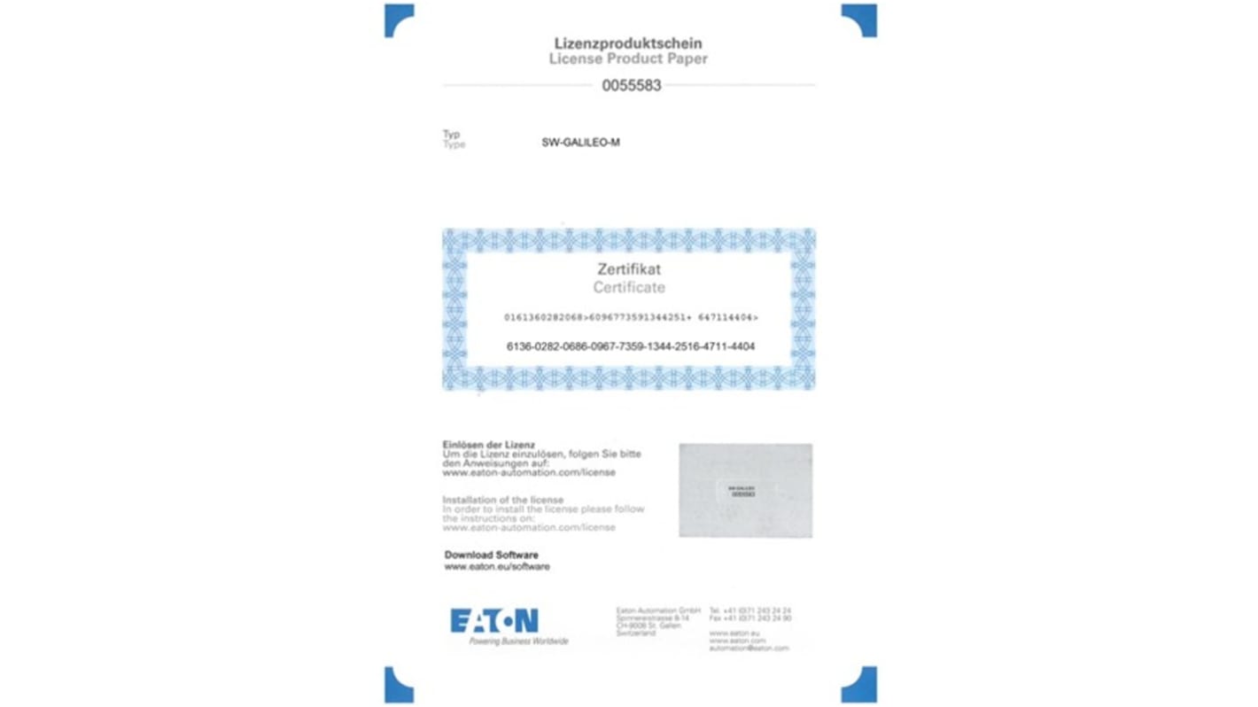 Software Eaton, para usar con Equipo de conmutación XV/XP