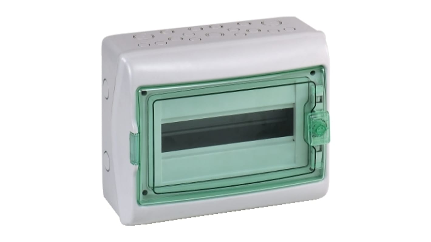 Schneider Electric Mureva Light Grey Smooth Polymer Electrical Enclosure, IEC, IP65, Surface Mount Mount, 1 Gangs, 280