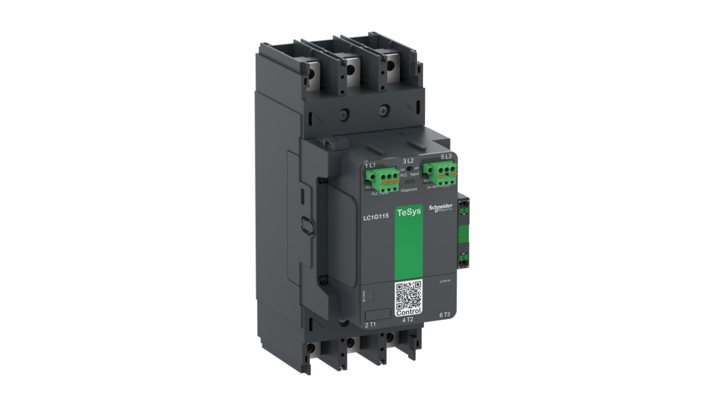 Contacteur Schneider Electric, 1 NO + 1 NF, 330 A, 48 V, Vin 1000 V