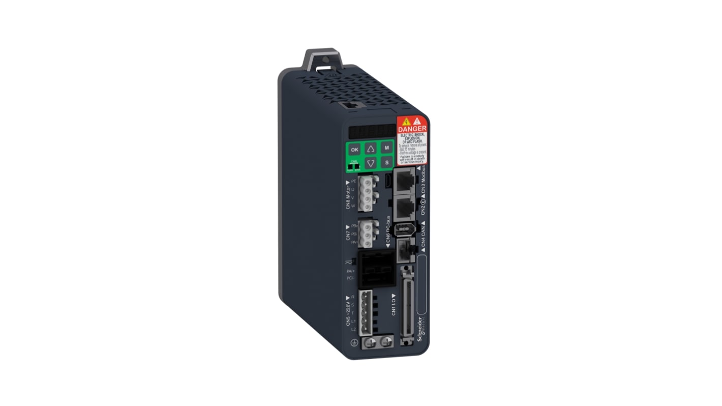 Schneider Electric 400 W Servo Drive, 220 V, 1, 3 Phase, 3.8 A, Encoder Feedback Function, 255 V