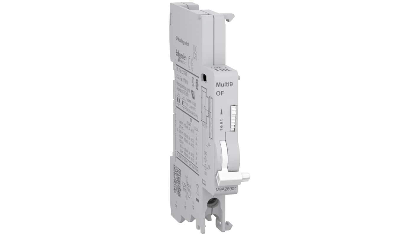 Contatto ausiliario Schneider Electric, 1 contatto, 1 C/O, montaggio a clip, serie M9A