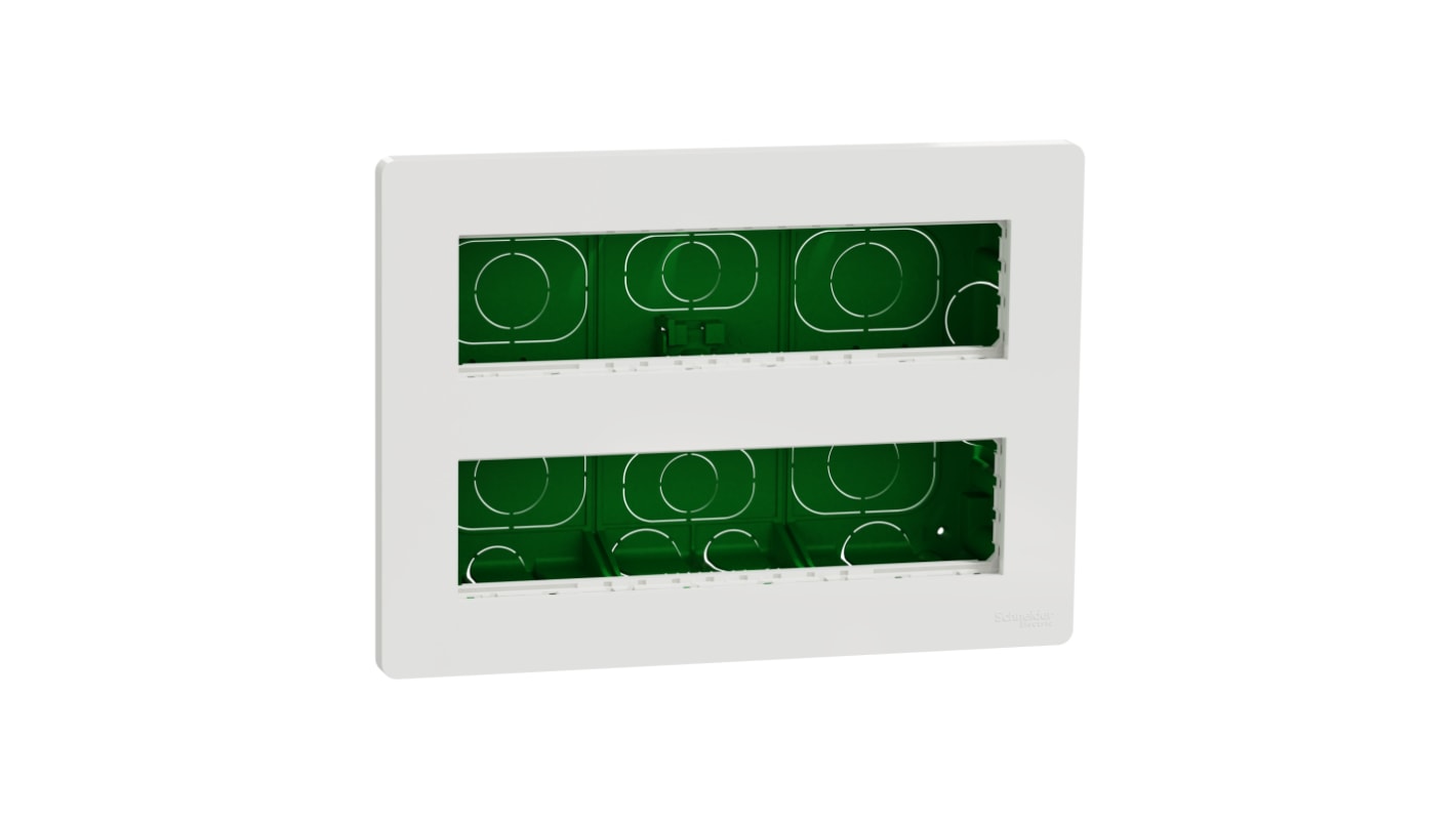 Scatola posteriore Schneider Electric NU171820 serie Unica, 1 modulo, ABS, Bianco, 167 x 230 x 62mm