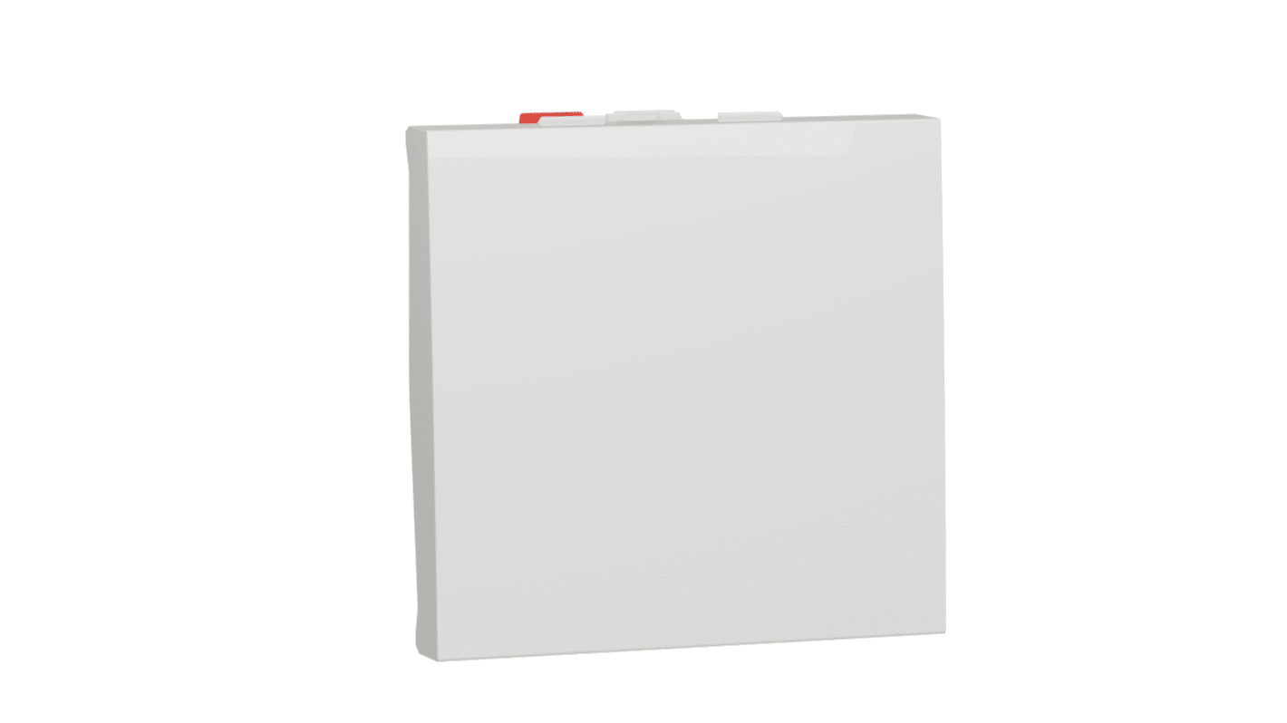 Schneider Electric Hvid 10A 34.25mm Blank VDE 45mm Ikke-illuminerede IP4X NU320318F Termoplastisk polykarbonat 21.15mm