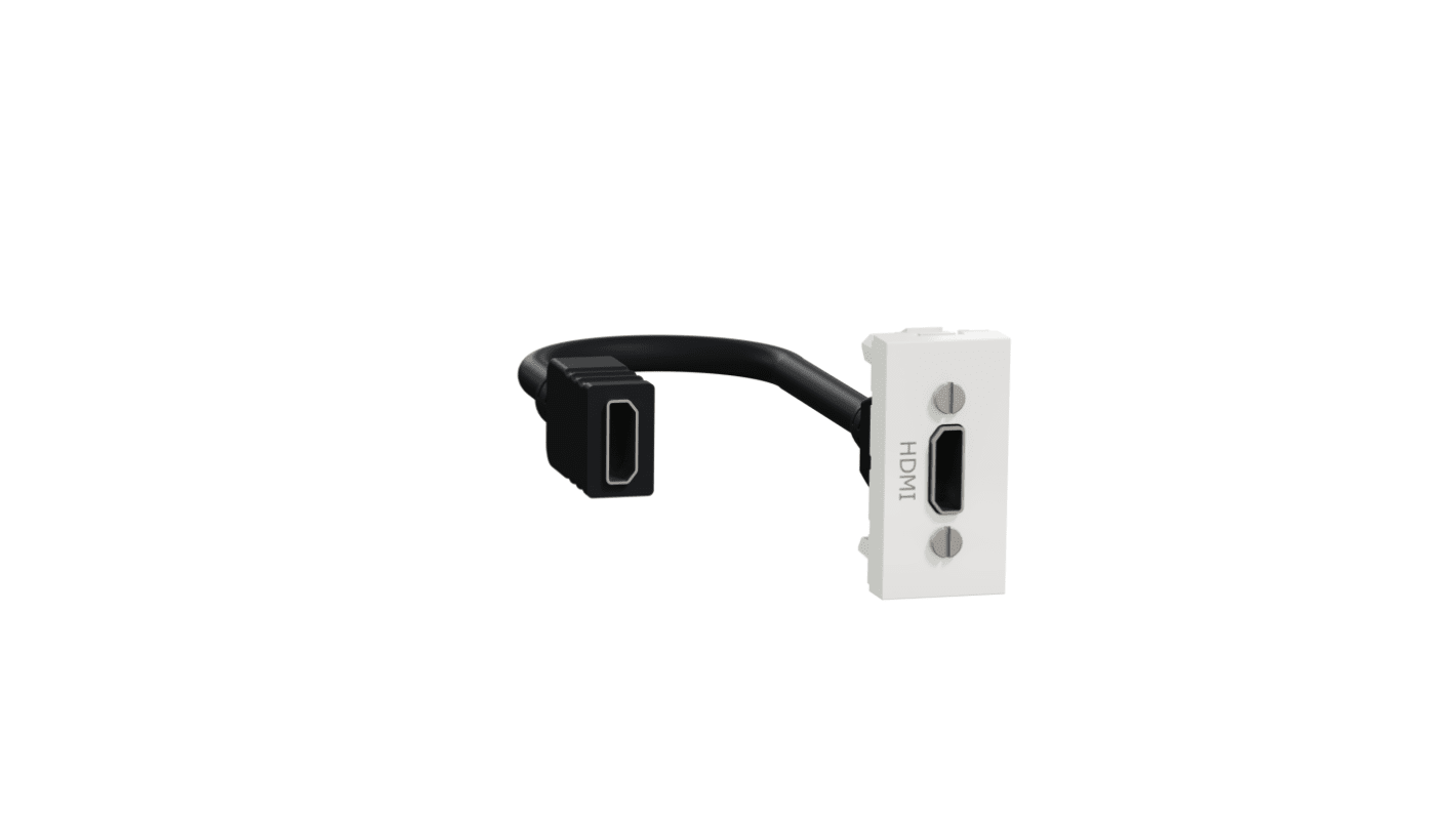 Schneider Electric HDMI Buchse Buchse 2-polig 45 mm Gerade