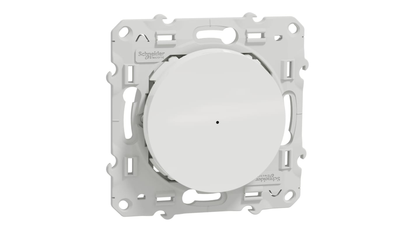 Schneider Electric Wiser Tastschaltereinsatz Druckknopf-Lichtschalter, 10 Wege Weiß IP 20 16A, Kunststoff