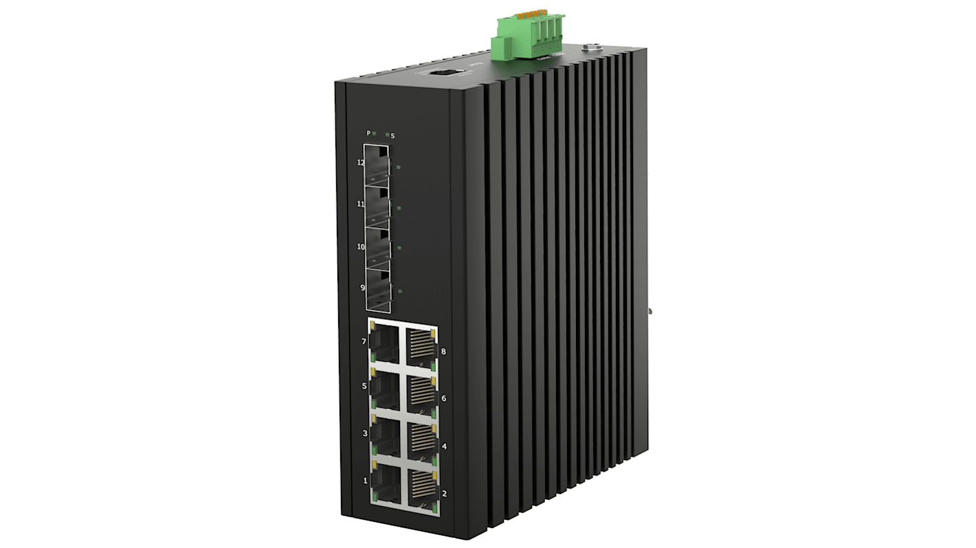 Managed 8 Port Ethernet Switch, RJ-45