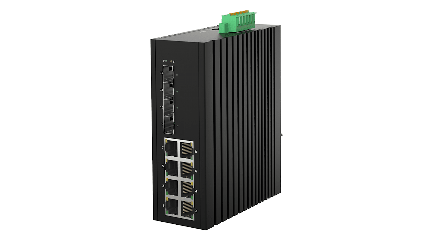 RS PRO Managed 8 Port Ethernet Switch, RJ-45