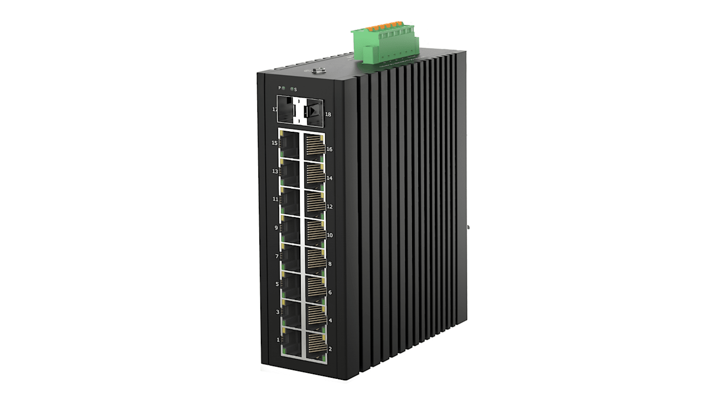 Managed 16 Port Ethernet Switch, RJ-45
