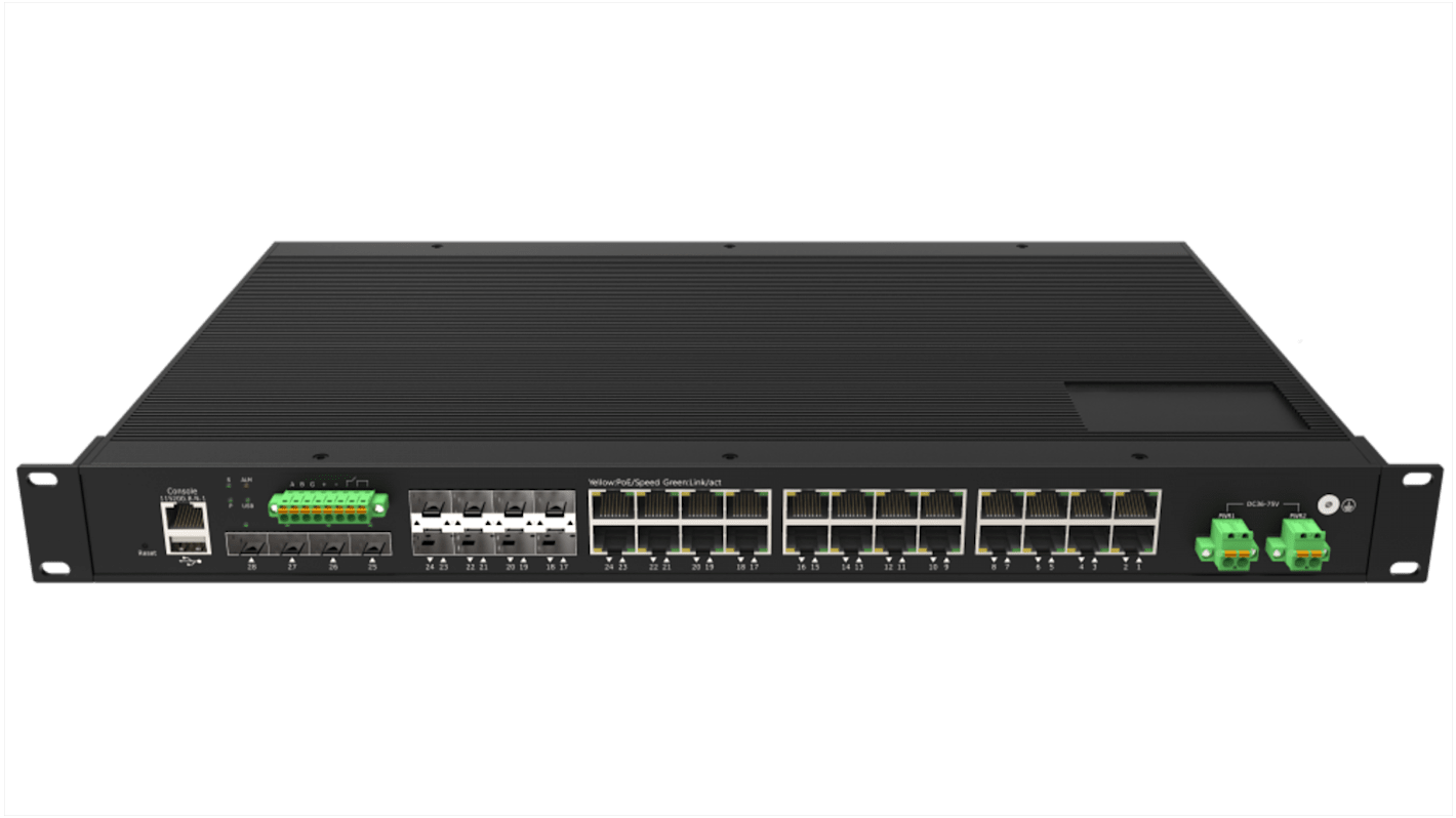 Managed 16 Port Ethernet Switch, RJ-45