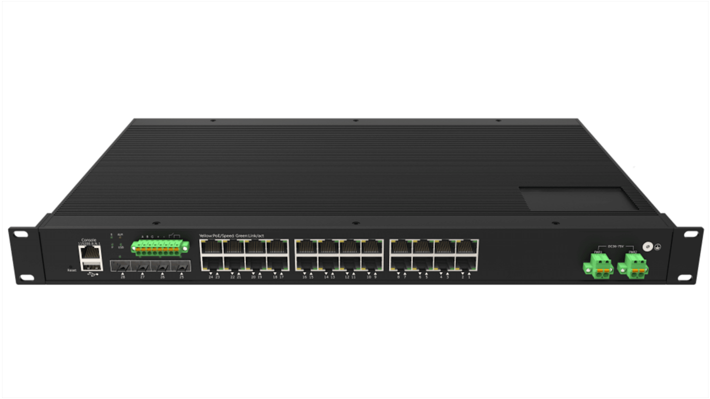 RS PRO Managed 24 Port Ethernet Switch, RJ-45