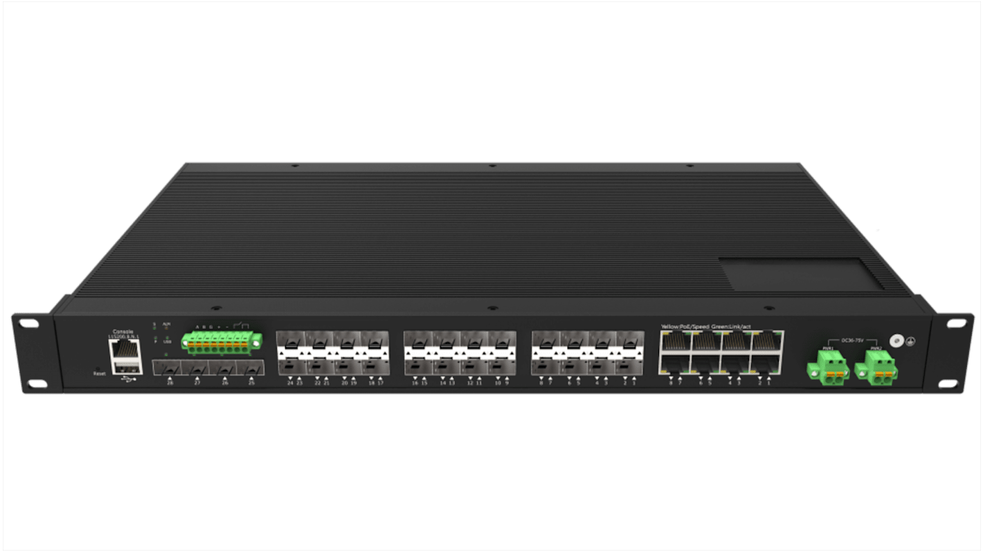 RS PRO Managed 16 Port Ethernet Switch, RJ-45