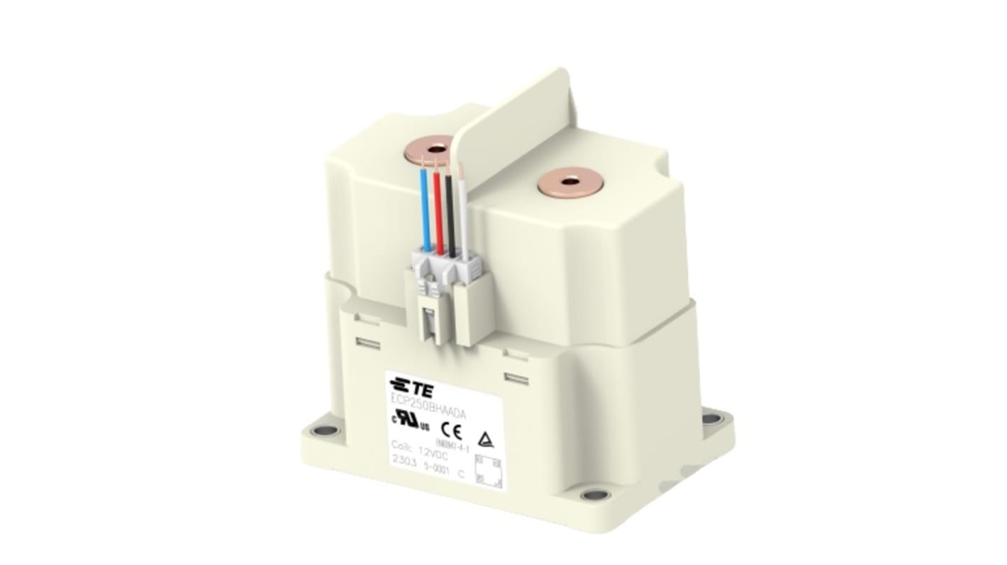 TE Connectivity ECP250B 2071568 Contactor, 12 V dc Coil, 1-Pole, 250 A, NO, 1.5 kV dc