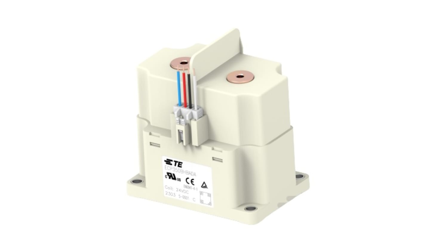 TE Connectivity ECP350B 2071568 Contactor, 24 V dc Coil, 1-Pole, 350 A, NO, 1.5 kV dc