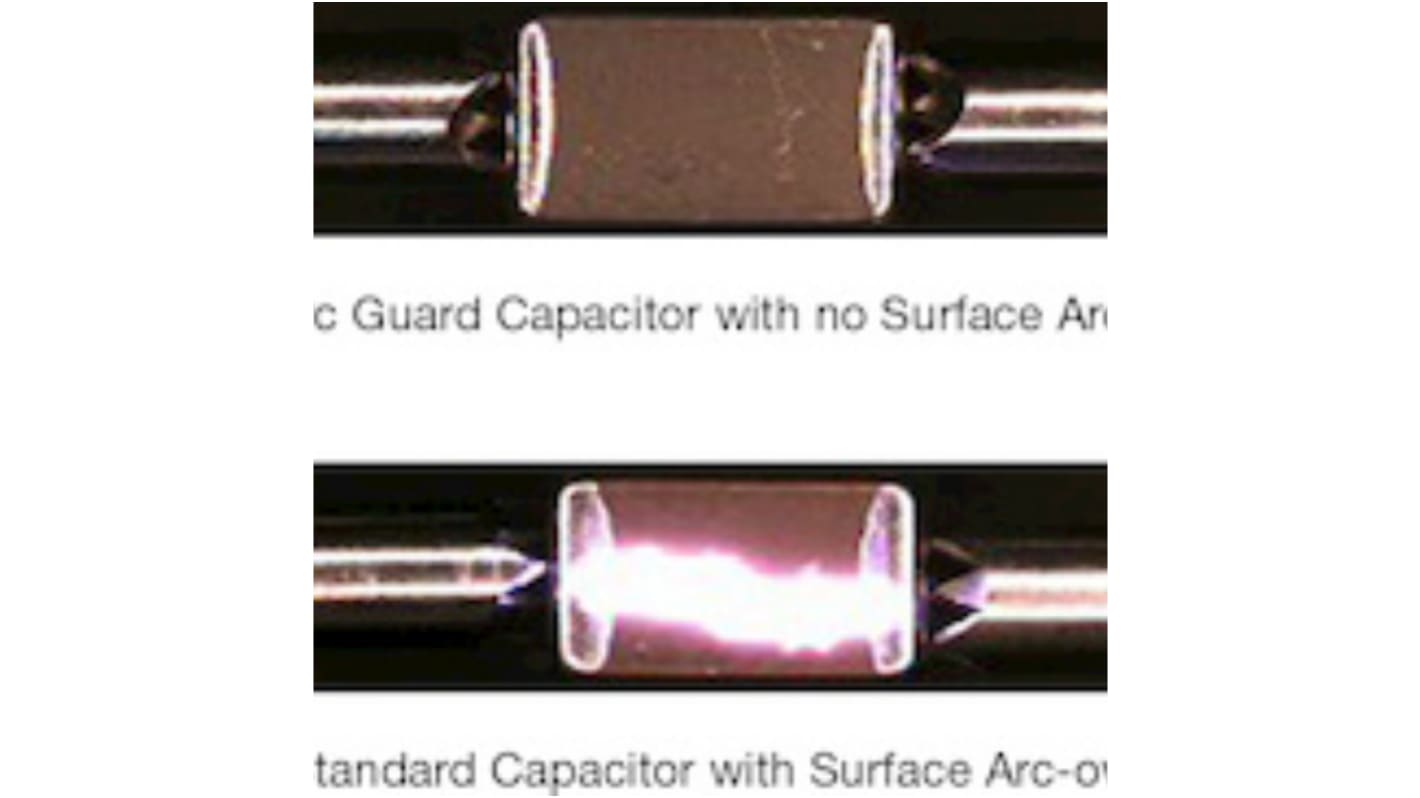 Condensateur céramique multicouche MLCC,  CMS, 10nF, 1kV c.c., ±10%, diélectrique : X7R