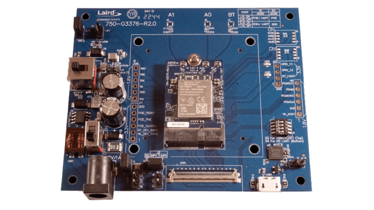 Módulo Bluetooth, Módulo de desarrollo WiFi Ezurio 453-00120-K1, frecuencia 7.125GHz