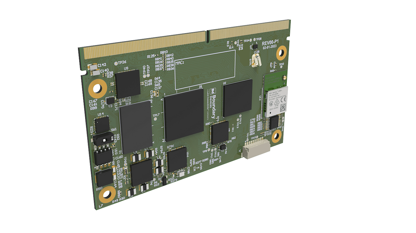 Modulo WiFi Ezurio N8MP_SMARC_SOM_2r16eWB, 5V, 82 x 50mm