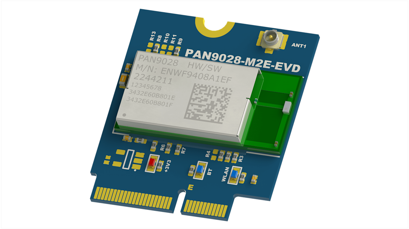 Kit di valutazione Panasonic PAN9028 Evaluation Kit, 2.4 GHz, 5 GHz, Bluetooth, Wi-Fi