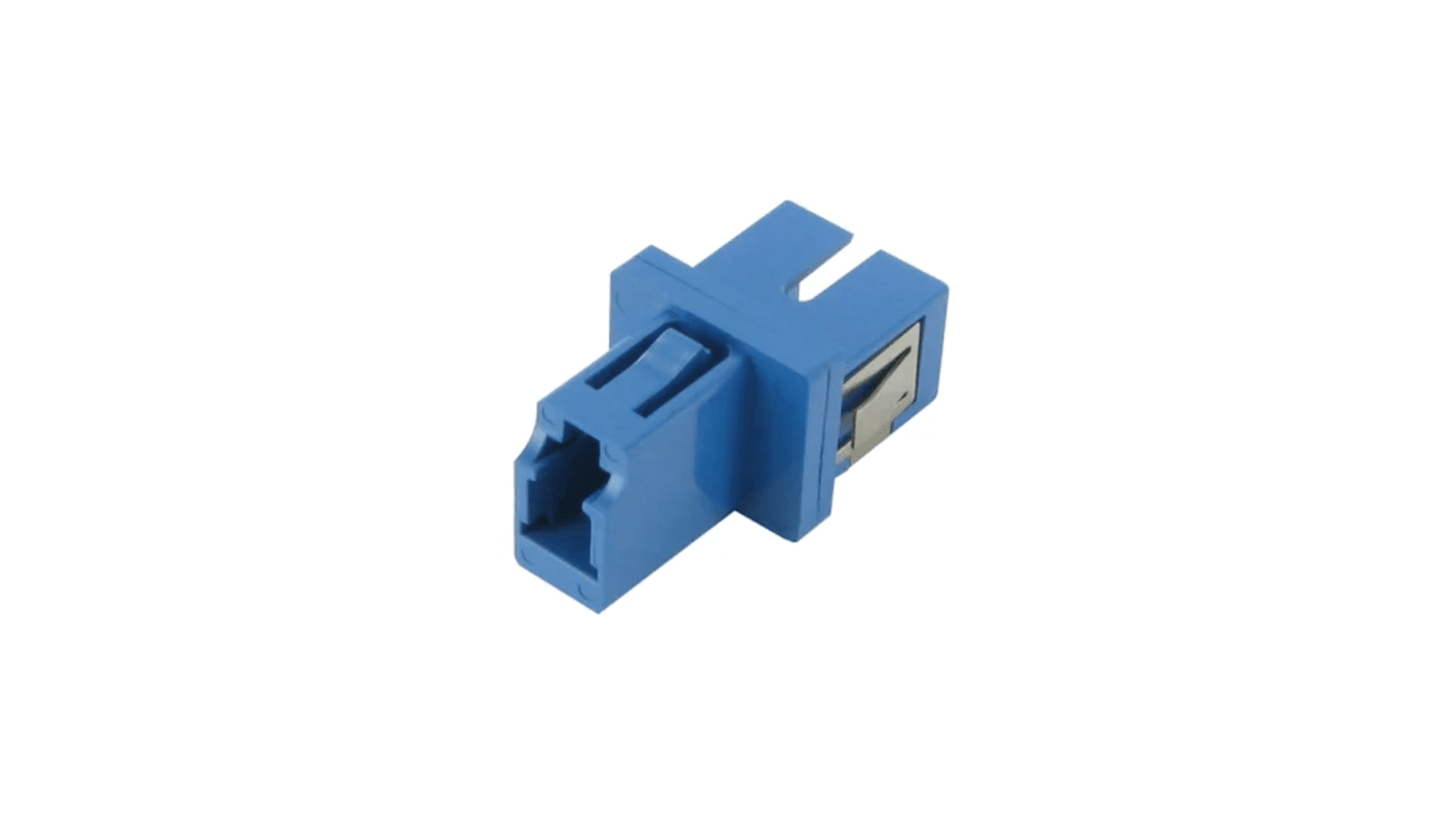 Tempo, BH, LC to SC, APC, LC, PC Single Mode Simplex Fibre Optic Adapter, SM and MM 125μm Fibre Size, 1dB Insertion Loss