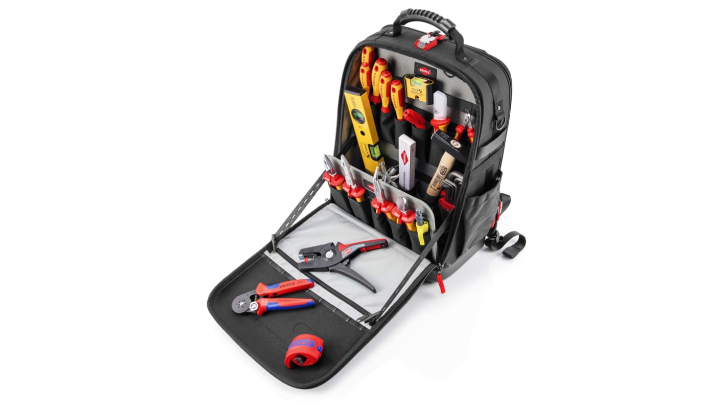 Knipex 22 Piece Electric Tool Backpack Tool Kit with Bag, VDE Approved