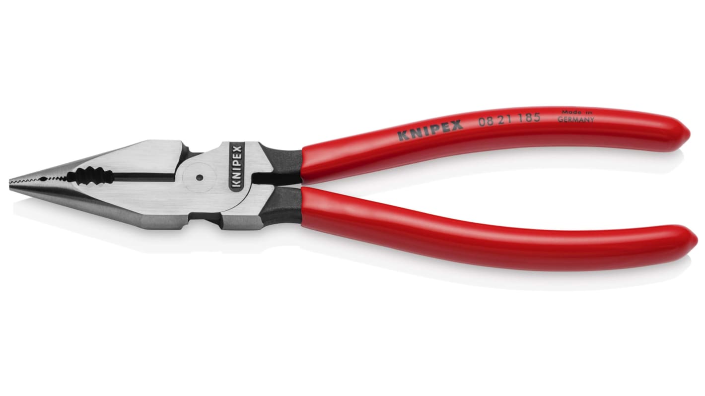 08 21 185 Knipex 21185 Combination Pliers, 185 mm Overall, Straight