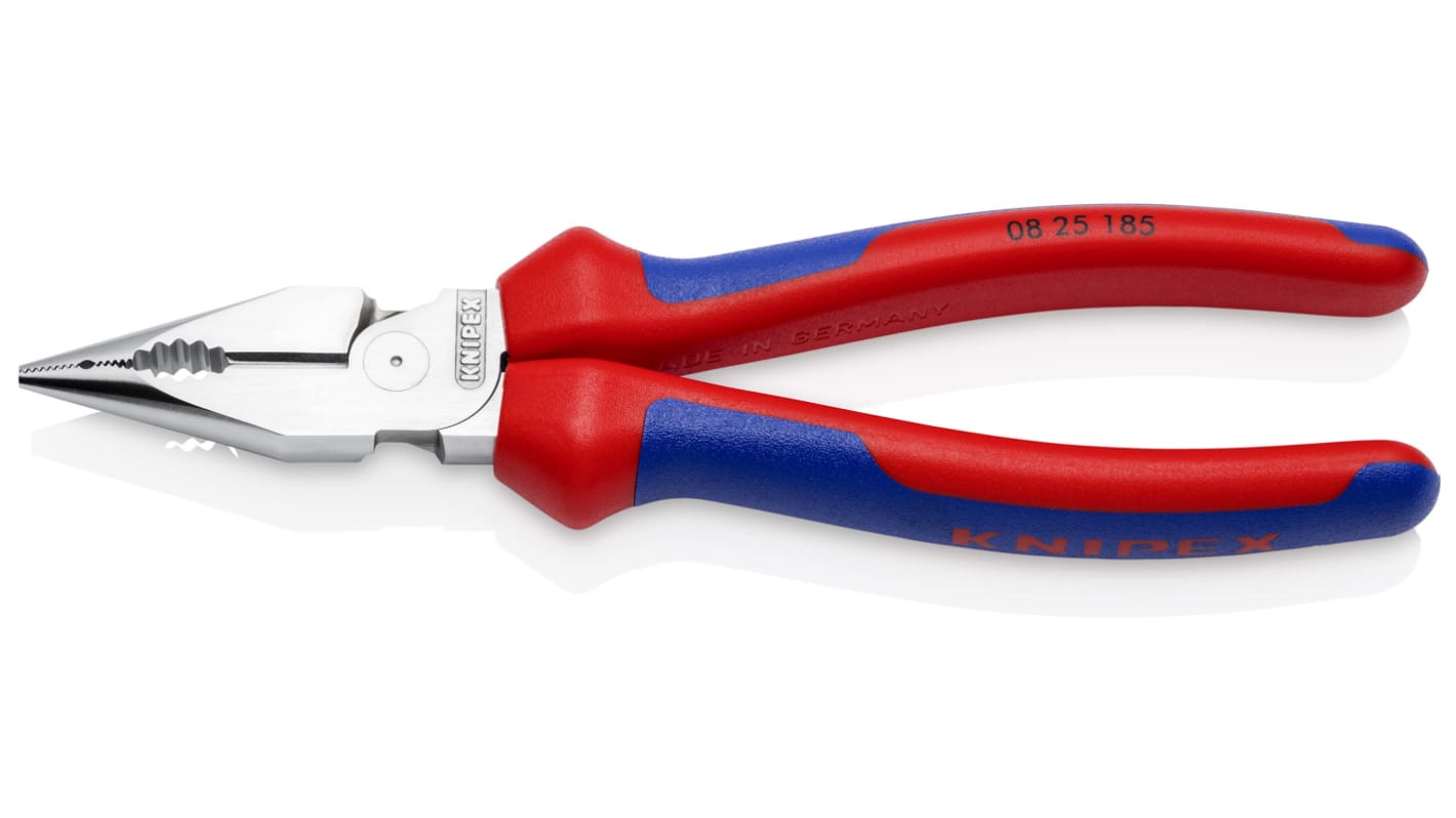 Knipex 25185 Combination Pliers, 185 mm Overall, Straight Tip
