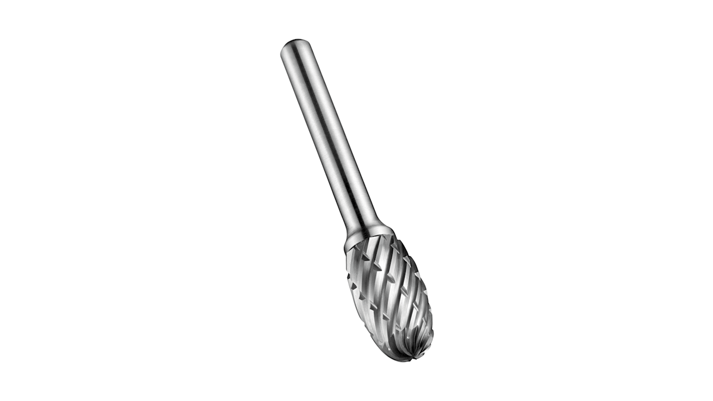 P70912.7X6.0 Dormer Oval Deburring Tool, 12.7mm Capacity, Carbide
