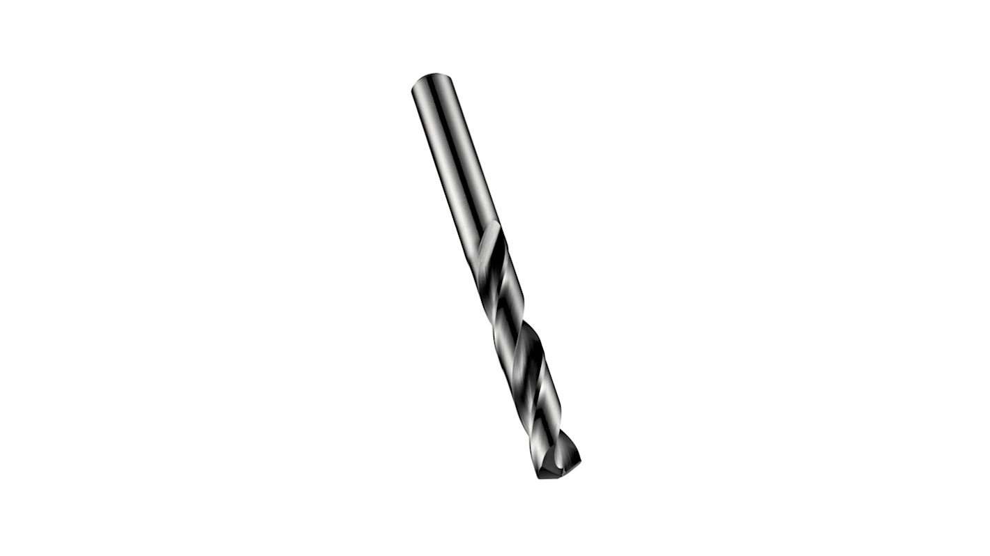 Dormer R454 Series Aluminum, Steel Core Drill Bit, 12.7mm Diameter, 124 mm Overall