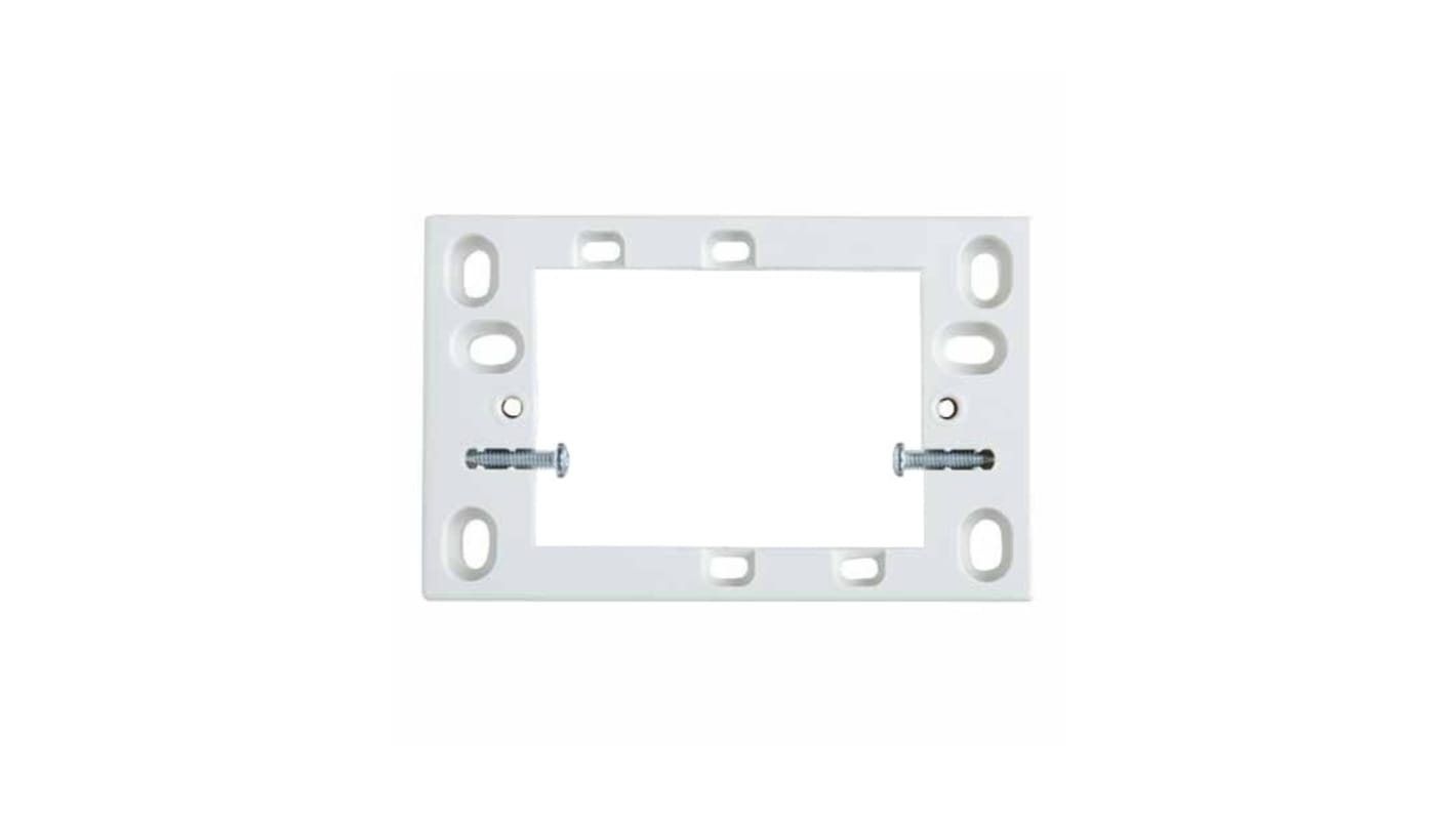 HPM White 1 Gang Spacer Plate Plastic Mounting Block Faceplate & Mounting Plate