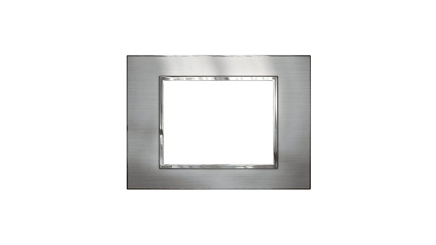 HPM Silver 1 Gang Light Switch Cover