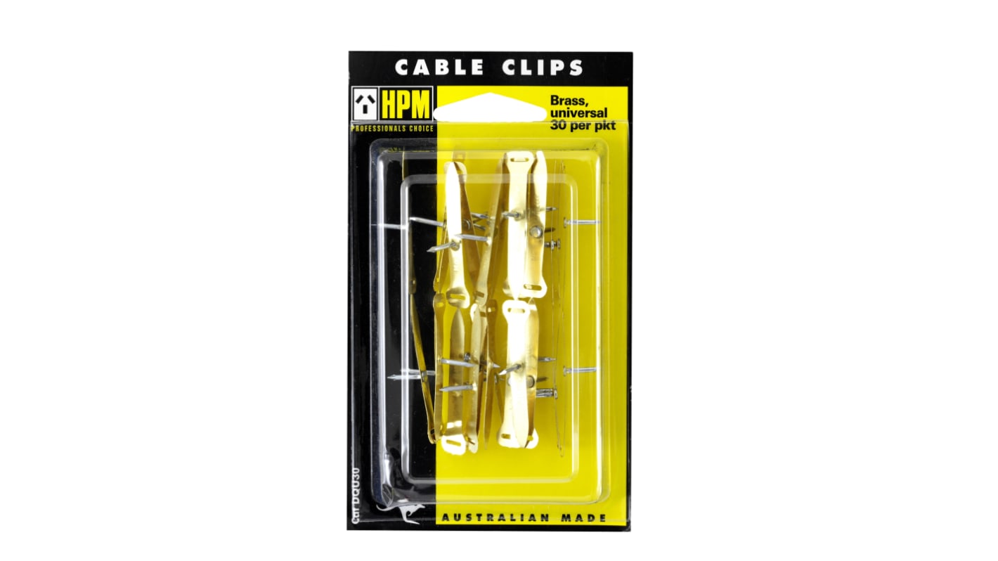 HPM Brass Copper Cable Clip, 15mm Max. Bundle