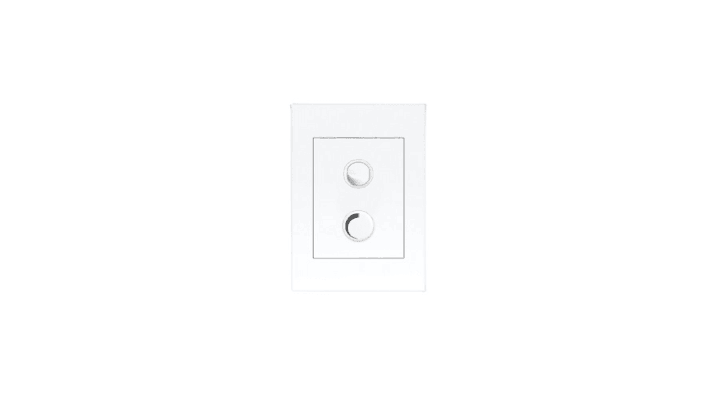 HPM 1 Way 1 Gang Rotary Lever Dimmer Switch 10A, 230 - 240V ac, 250W