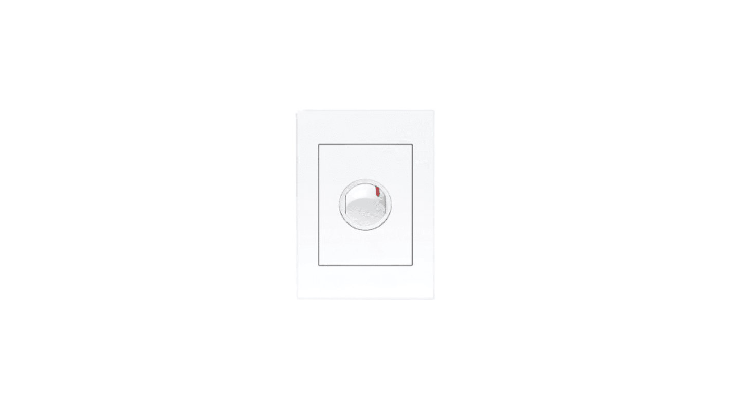 HPM White Architrave Switch, 1 Way, 1 Gang, VIVO