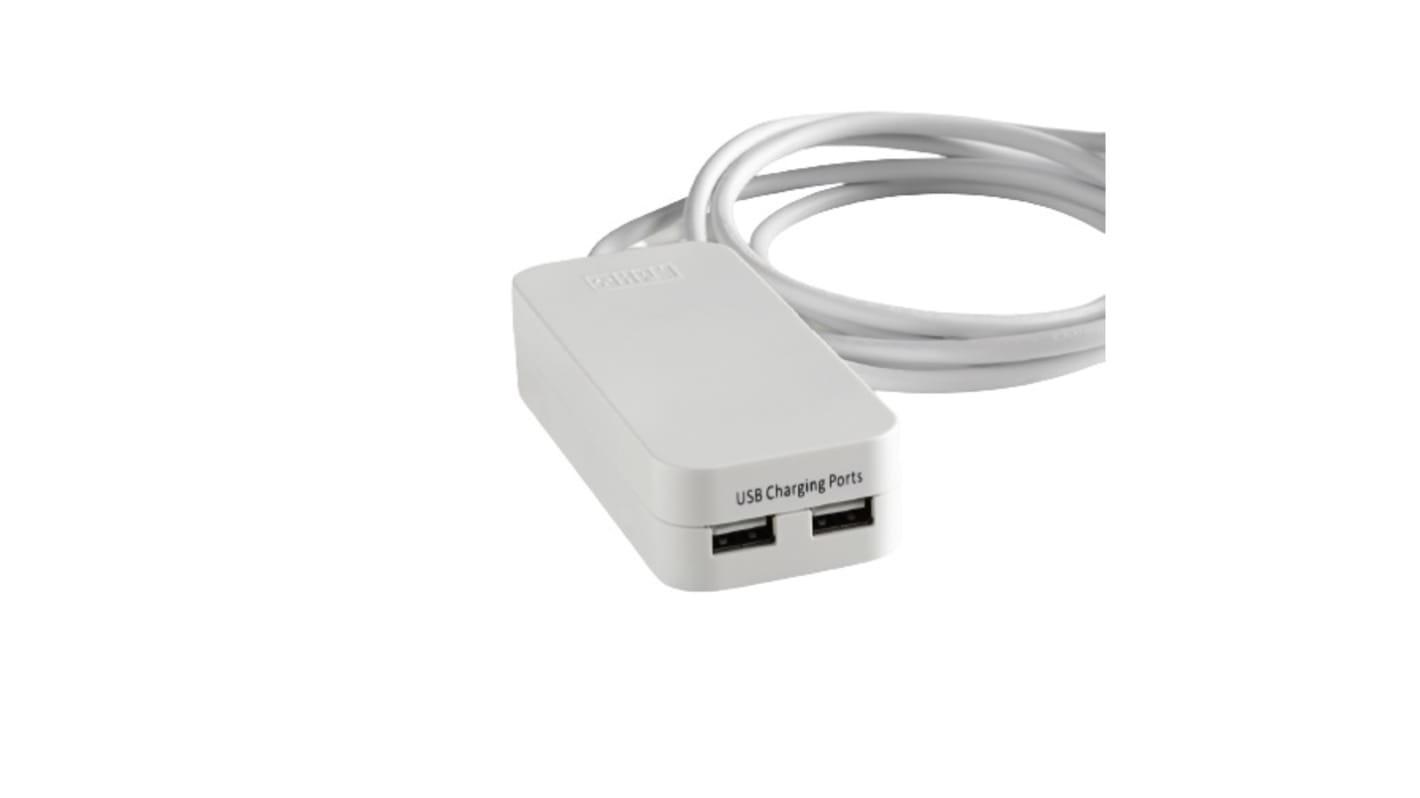 HPM 2 Port USB 3.0 USB A  Hub, AC Adapter Powered, 105 x 162 x 52mm