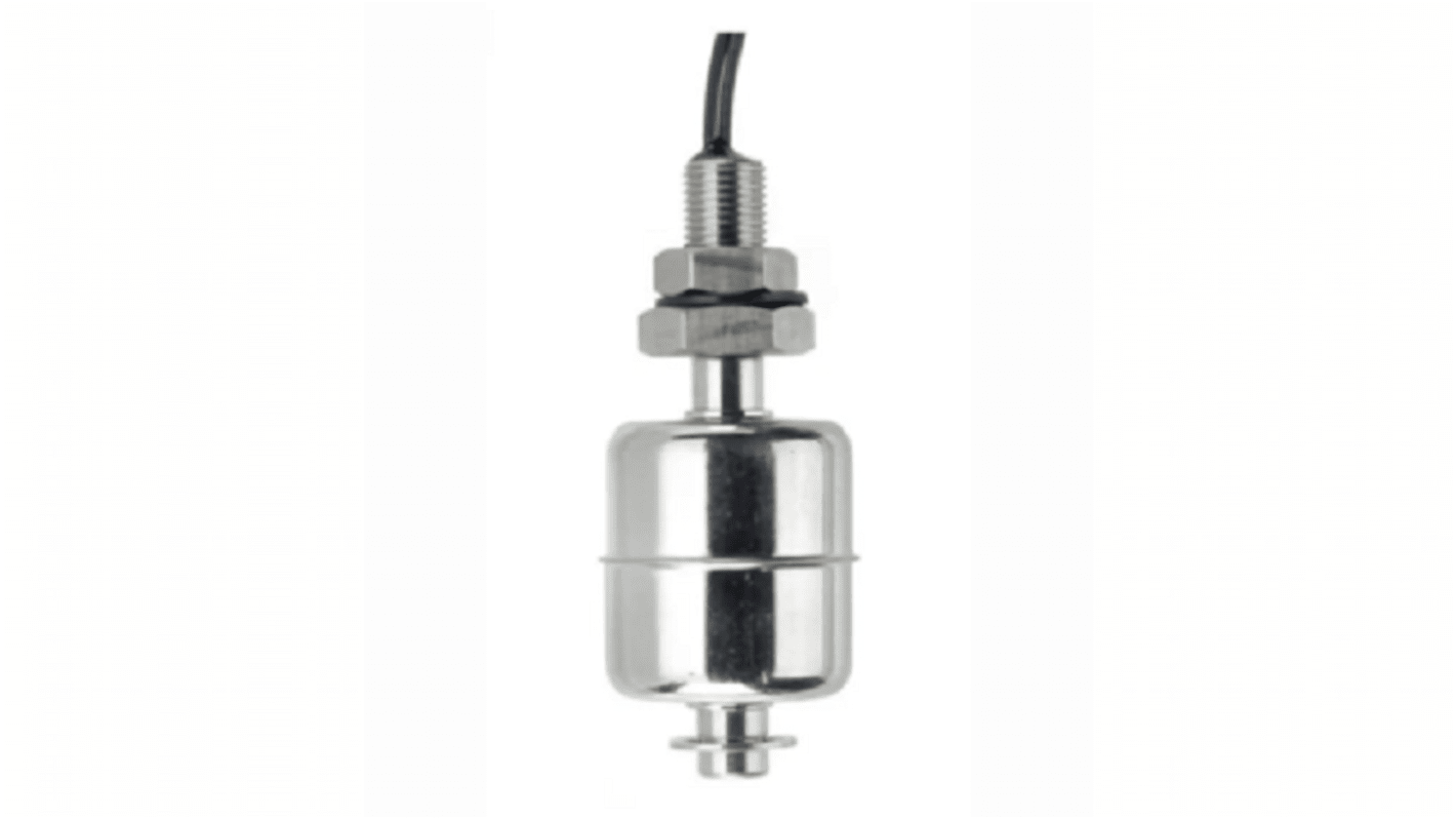 RS PRO Cable Mount Stainless Steel Float Switch, Float, 1m Cable, 250V ac Max, 200V dc Max