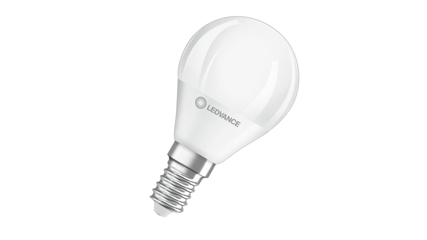 LEDVANCE CLASSIC P, LED-Lampe, LED-Birne, Minikerze, 4,9 W, E14 Sockel, 2700K warmweiß