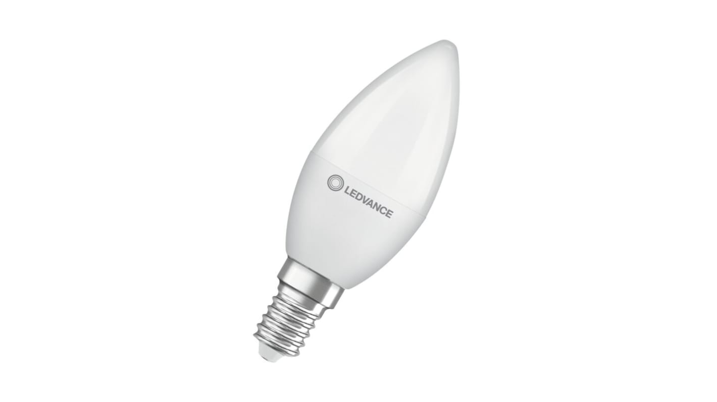 Lampada LED a candela LEDVANCE con base E27, 19 W, col. Bianco caldo