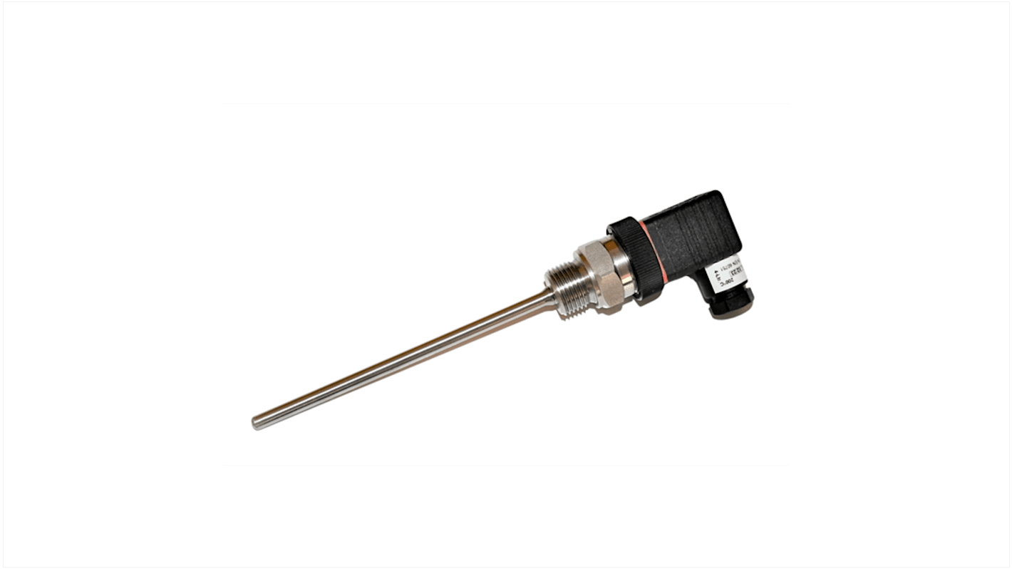 Electrotherm PT100 RTD Sensor, 6mm Dia, 200mm Long, 3 Wire, Probe, 3 DIN EN 60751 °C, F0 °C +400°C Max