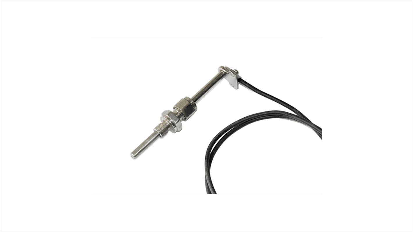 Thermocouple Electrotherm K7T type J Ø 3mm, L 2500mm, +205°C max à Fiche mâle standard