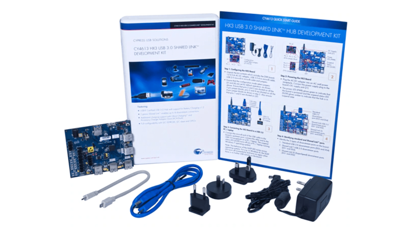 Kit di sviluppo Infineon HX3 USB 3.0 Shared Link Development Kit