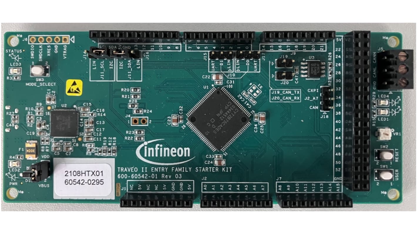 Scheda di valutazione Arduino Compatible Evaluation Board, Traveo II Low Cost Infineon