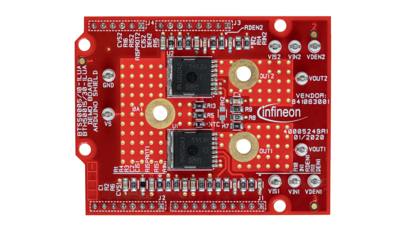 Placa de evaluación Placa de evaluación Infineon Arduino Shield Power PROFET 12V - BOARDBTS500051LUATOBO1