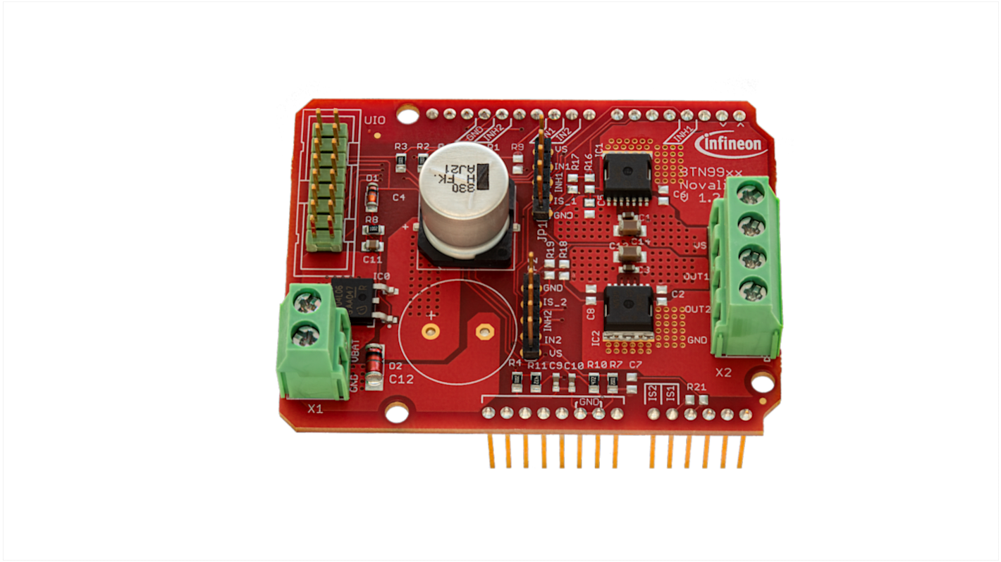 Placa de evaluación Control de motor Infineon DC-SHIELD_BTN9970LV - DCSHIELDBTN9970LVTOBO1